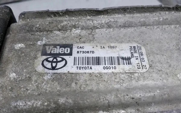 Intercooler-jäähdytin OEM 0G010 Toyota Avensis 2.0L image 4