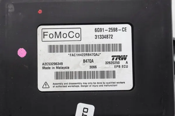 Module de frein à main OEM 6G91-2598-CE pour Volvo S60 II image 3