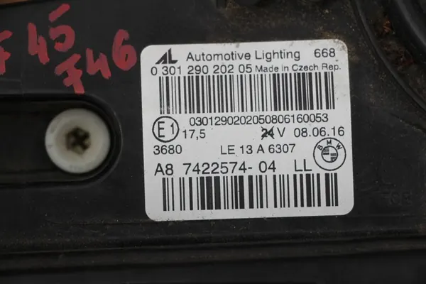 Faros Delantero Derecho BMW 2 F45 F46 OEM image 9