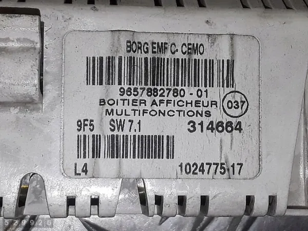 2005 Peugeot 407 SW Écran 9657882780 image 4