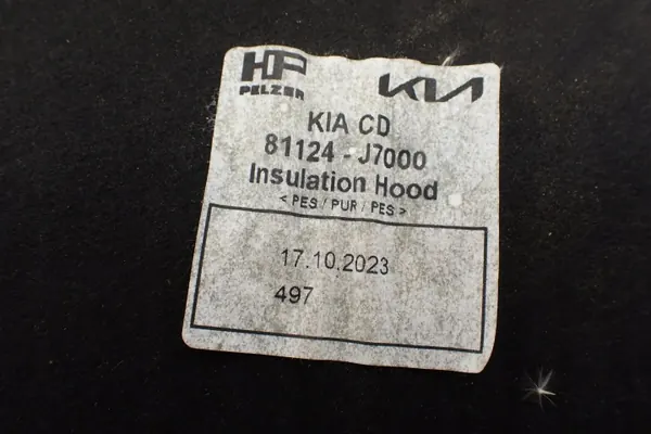 Isolation capot KIA CEED III OEM 81124J7000 image 6
