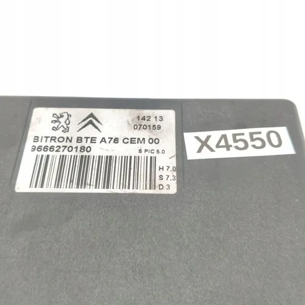 Katon ohjausmoduuli OEM 9666270180 Peugeot 207 CC image 4