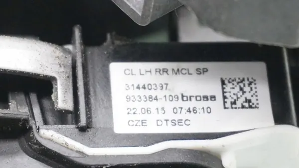 Linke hintere Türschlossgriff Volvo V40 II 6 Pins 31440397 image 4