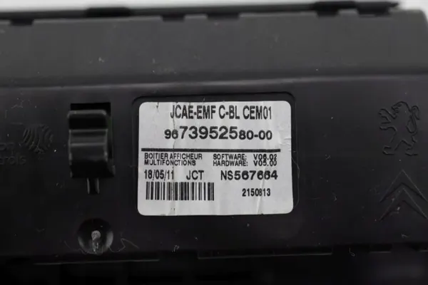 Display CITROEN C4 II OEM 9673952580-00 Gebraucht image 6