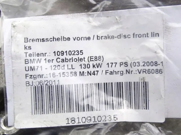Mangueta delantera izquierda BMW 6764443 OEM image 4