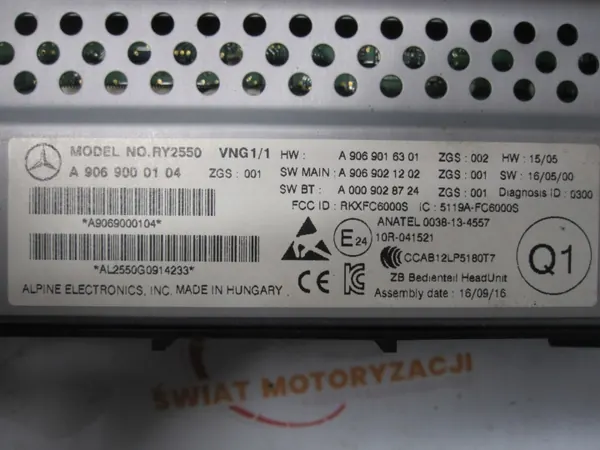 Panel pantalla radio navegación Mercedes-Benz A9069000104 image 8
