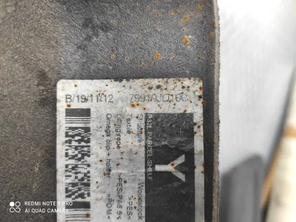 OEM 79910JD10C Takaumatkatavarateline Nissan Qashqai I:lle image 10