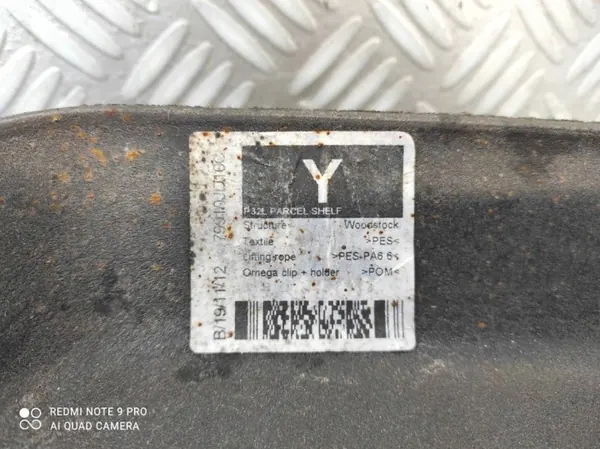 OEM 79910JD10C Takaumatkatavarateline Nissan Qashqai I:lle image 9