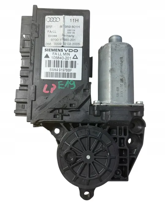 Vasen etuikkunamoottori Audi A4 B7 8E1959801H image 2