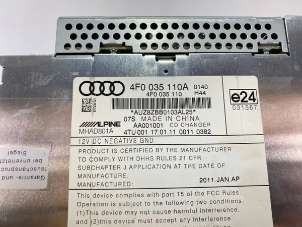 Audi Q7 CD-vaihtaja OEM zmieniarkacd - Käytetty image 4