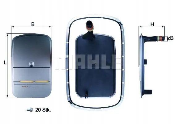 Filtre hydraulique Mahle HX 159KIT pour boîte auto image 10