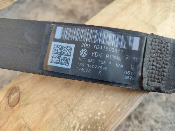 OEM 3C1857705P Vasen etuturvavyö VW Passat B7:lle image 10