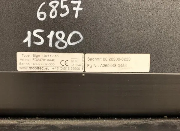 Plaque de destination bus MAN OEM 88283086233, avant image 6