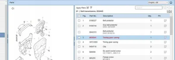 Capa de Correia de Distribuição Volvo S80 I 2.4L 2001 OEM 8658541 image 5