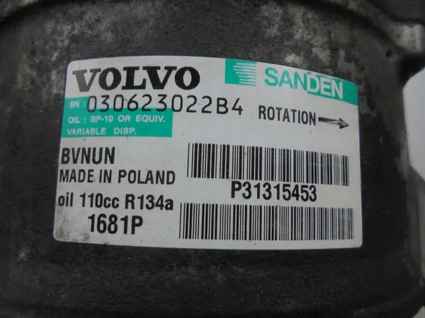 Volvo OE P31315453 Ilmastointikompressori image 2