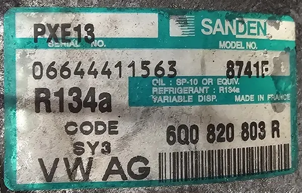 Compressore aria condizionata Volkswagen OE 6Q0820803R image 2