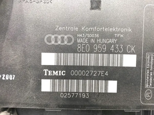 Module Confort OEM 8E0959433CK pour Audi A4 B7 image 4