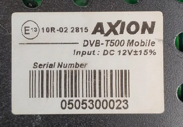Tuner TV Mobile Axion DVB-T500 OEM 10R-022815 image 4