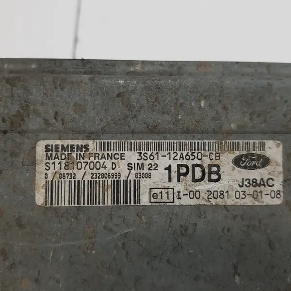Motorcomputer S118107004D voor Ford Fiesta MK6 image 3