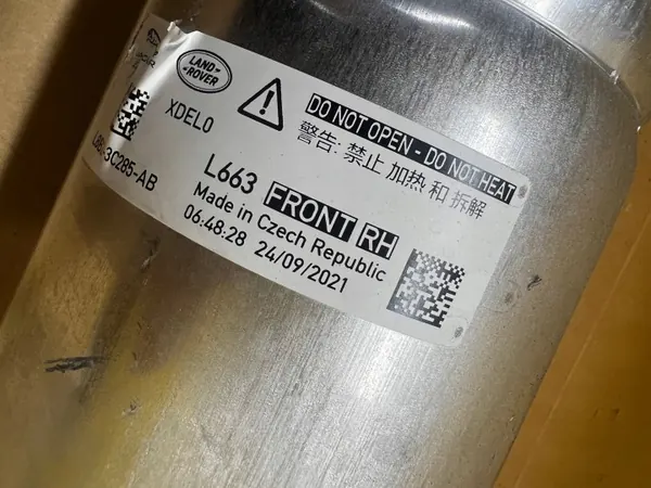 Luftfeder vorne rechts OEM L8B2-3C285-AB Land Rover image 9
