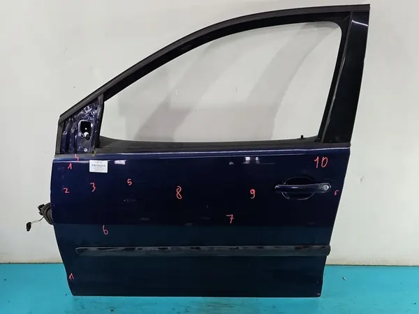 Vänster Framdörr VW Polo IV 9N Blå LB5N OEM IMPRK1382591 image 2