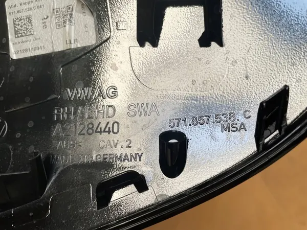OEM 571857538C Cache rétroviseur gauche VW Tiguan III image 5