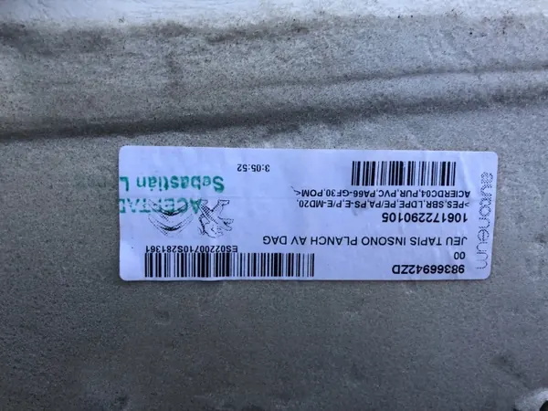 Tapete OEM 98366942ZD - Estado usado image 6