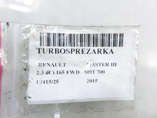 Turbocompresor Renault Master III 2.3 dCi M1095180 image 7