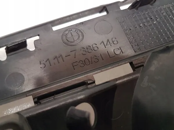 Griglia paraurti anteriore BMW F30 F31 destra 7386146 image 3