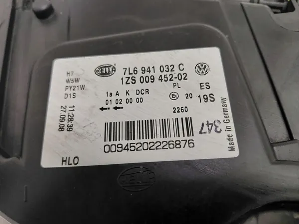 VW Touareg 7L Lift Farol Direito Xenon OEM 7L6941032C image 3