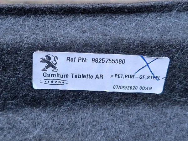 PEUGEOT 2008 II Kofferbakplank OEM 9825755580 <2019 image 8