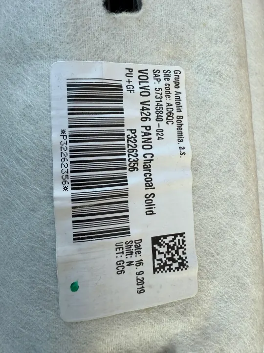 Plafonnier Volvo XC60 II R-Design Noir OEM 32262356 image 4