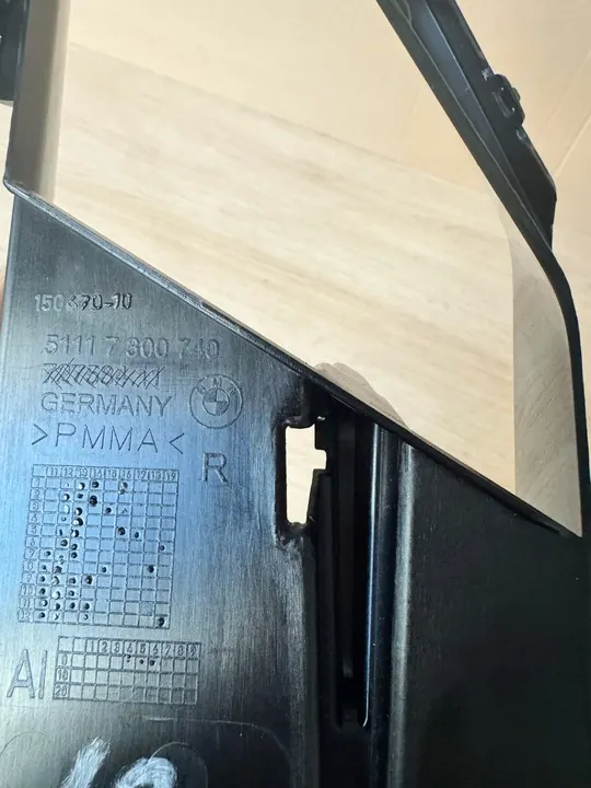 Griglia faro antinebbia destro BMW 3 F30 F31 OEM image 6