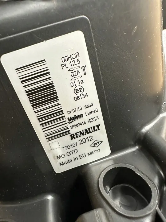 Farol Frontal Esquerdo RENAULT CLIO III OEM 7701072012 image 6