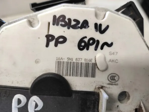 SEAT IBIZA 4 IV LIFT 12- Höger Framdörrslås 6PIN image 5