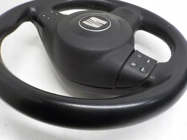 Volante couro SEAT OEM 5P0419091RX K85 com airbag image 6