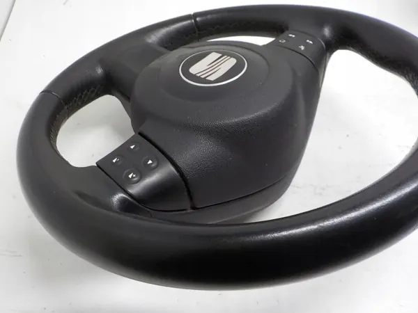 Volante couro SEAT OEM 5P0419091RX K85 com airbag image 7