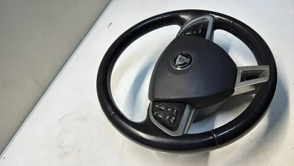 Volante Jaguar XF X250 R OEM Multi Couro image 3