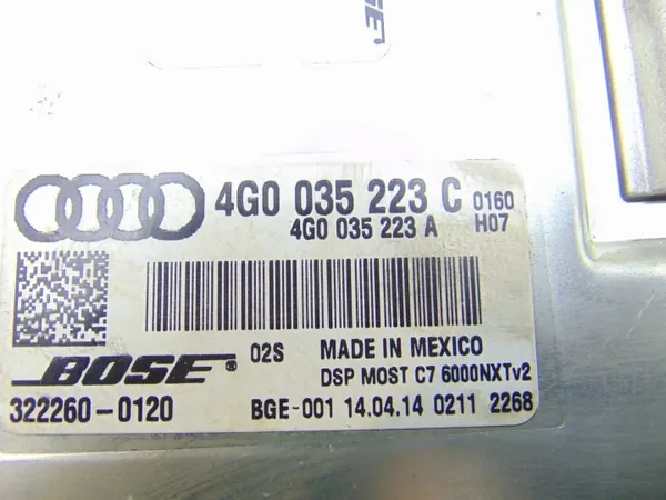 OEM 4G0035223C Bose-äänivahvistin Audi A8 D4:lle image 3