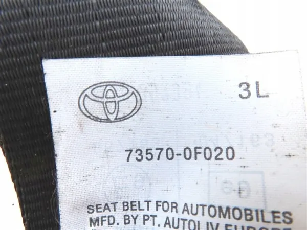 OEM 73570-0F020 takaistuin vasen turvavyö Toyota Verso image 3