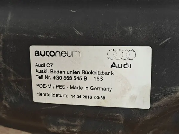 OEM 4G0863545B Bakre bänkisolering Audi A6 C7 image 5