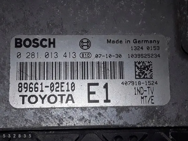 2008 Toyota Auris ECU 1.4 D-4D 8966102E10 image 4