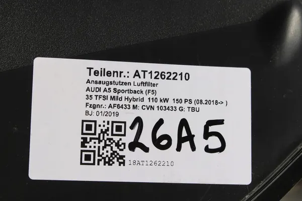 Audi Insugningsrör OEM 8W0129618F - Begagnad image 10