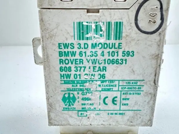 Module d'immobilisation Land Rover OEM YWC106631 image 3