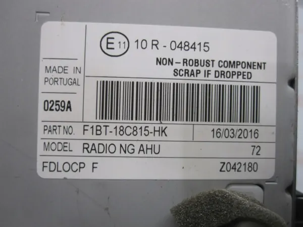 Radio CD Ford OEM F1BT-18C815-HK para Grand Tourneo Connect image 8
