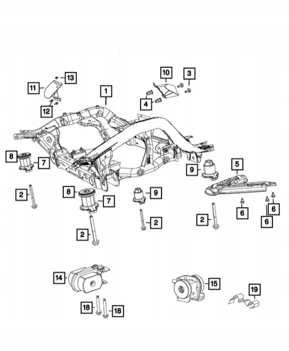 Suspensión delantera OEM 4877622AD para Dodge Durango 16-25 image 5