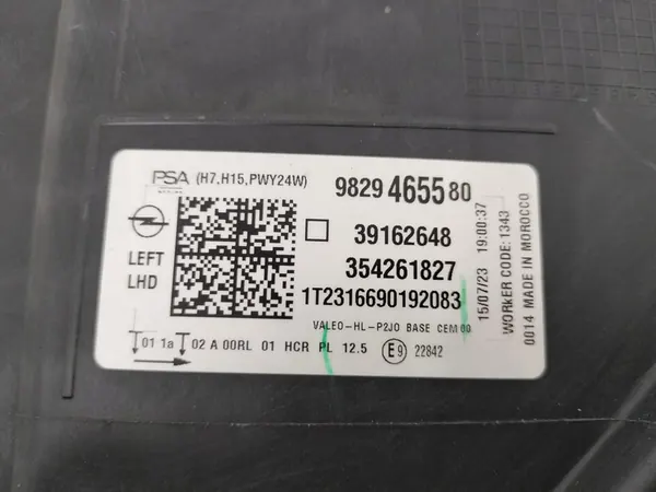 Linker voorlamp Opel Corsa F 3916261827 image 7