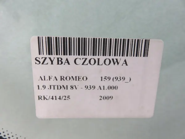 Parabrisas usado OEM SZYBA CZOŁOWA ALFA ROMEO 159 (939_) image 7