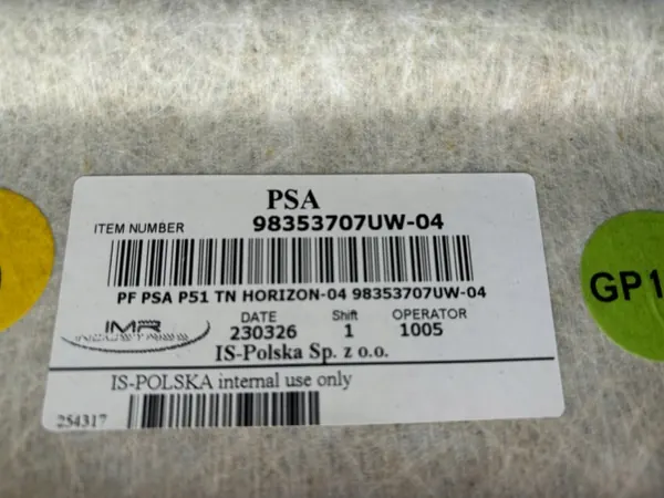 OEM 98353707UW Techo Interior Peugeot 308 Hatchback 2023 image 6