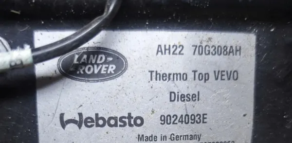 Webasto 70G308AH extravärmare för Land Rover Discovery IV/V image 4